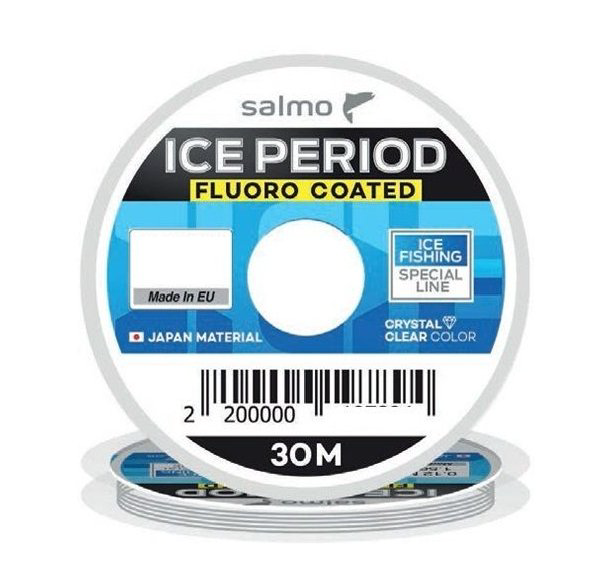 Рыболовная леска Salmo Ice Period Fluoro Coated 0,22 мм 30 м прозрачная купить,NaN