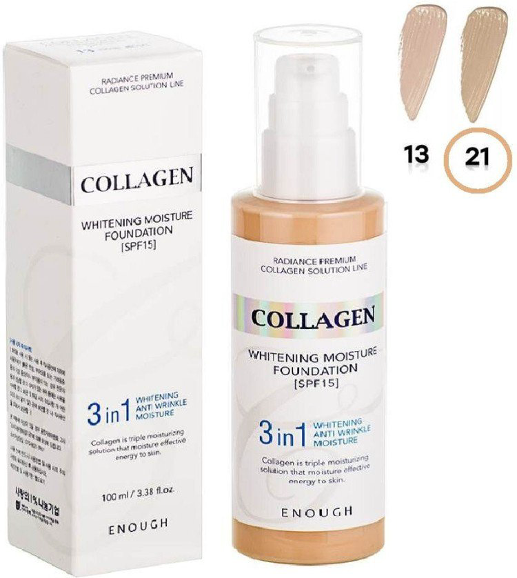 ENOUGH Collagen Whitening Moisture Foundation SPF15 тональный крем 21 100 мл купить,NaN