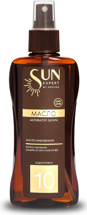 KRASSA Sun Expert активатор загара масло для тела 180 мл купить,NaN
