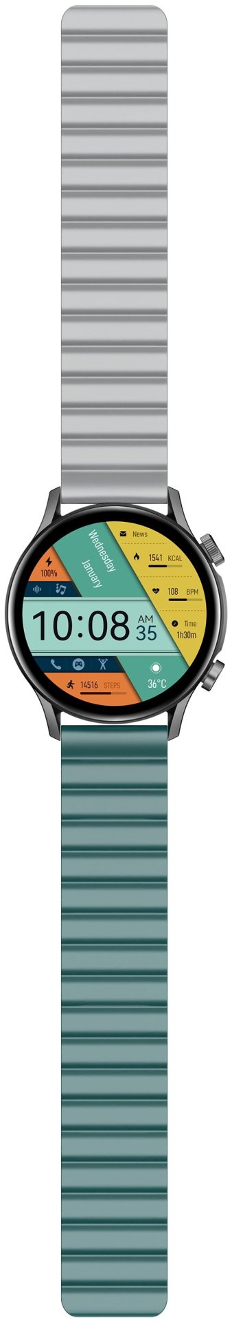 Смарт-часы Kieslect Smart Calling Watch Kr Pro Ltd черный-бирюзовый купить,NaN