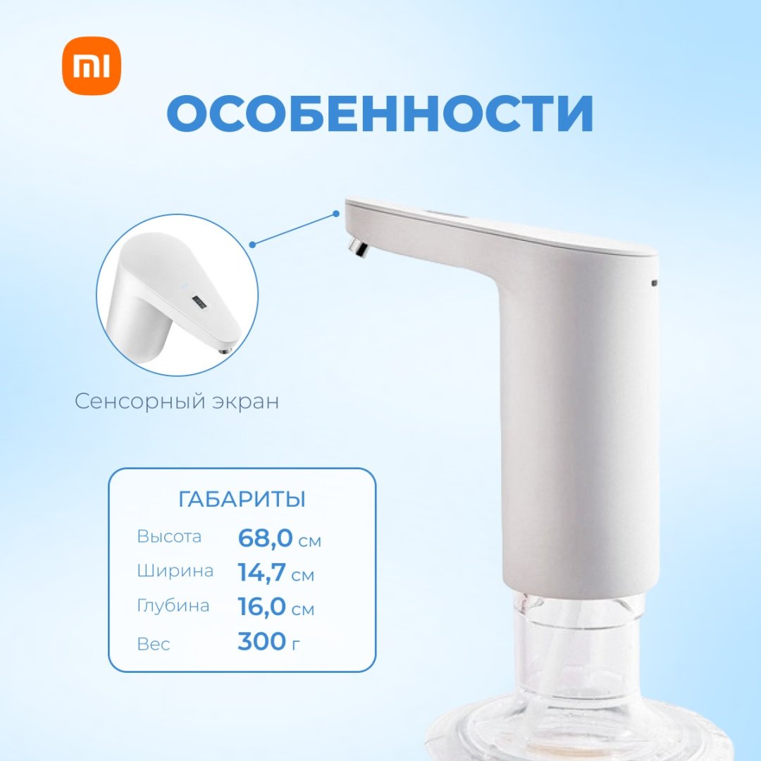 Помпа для воды Xiaomi TDS Household Automatic Water Pump ZDCSJ01 белый купить,NaN