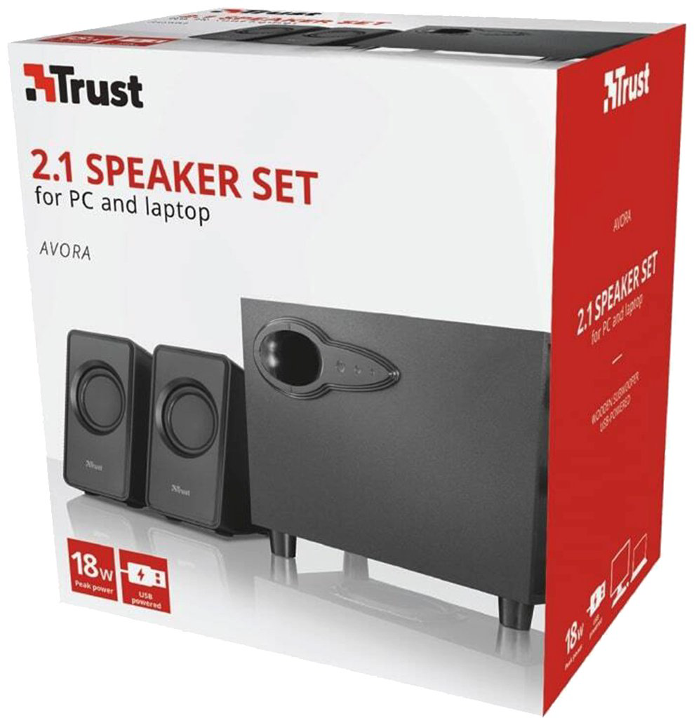 Компьютерные колонки Trust Avora 20442 черный купить,NaN