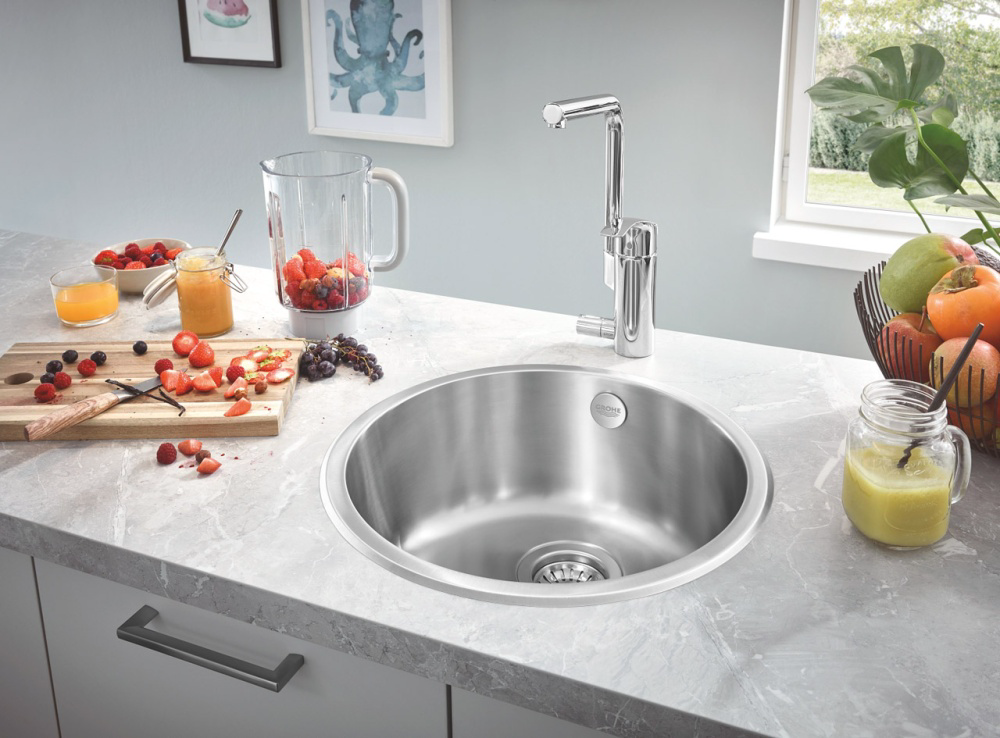 Кухонная мойка Grohe CircleSteel K200 хром