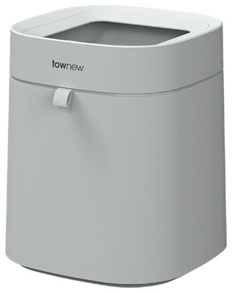 Мусорное ведро Xiaomi с крышкой Air Lite Grey 16.6 л купить,NaN
