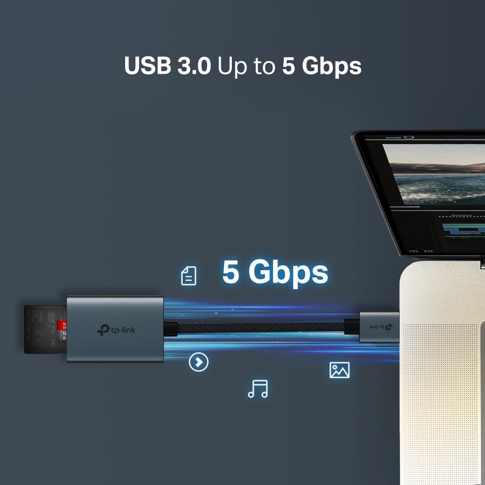 Картридер TP-LINK UA430 USB 3.0 для SD, SDHC, SDXC, microSD, micro SDHC, micro SDXC купить,NaN