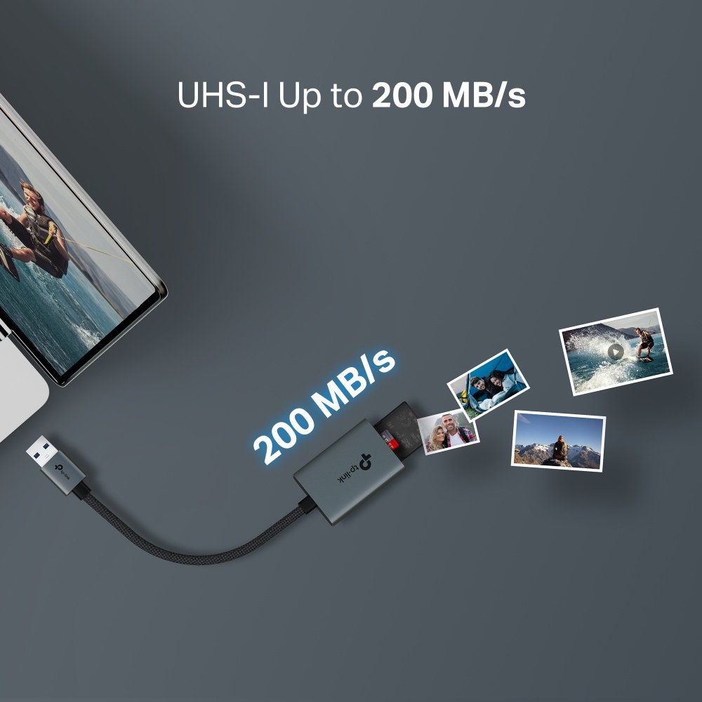 Картридер TP-LINK UA430 USB 3.0 для SD, SDHC, SDXC, microSD, micro SDHC, micro SDXC купить,NaN