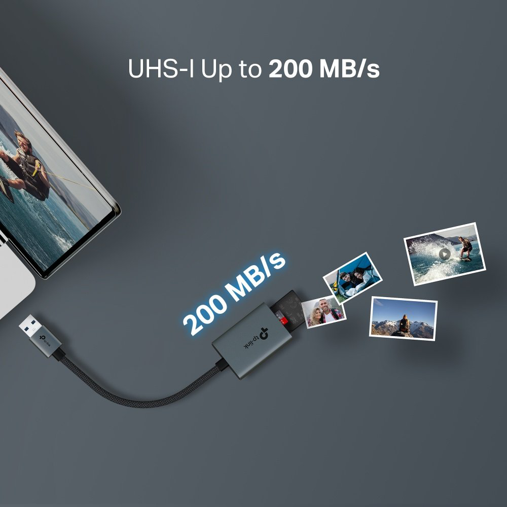 Картридер TP-LINK UA430 USB 3.0 для SD, SDHC, SDXC, microSD, micro SDHC, micro SDXC купить,NaN