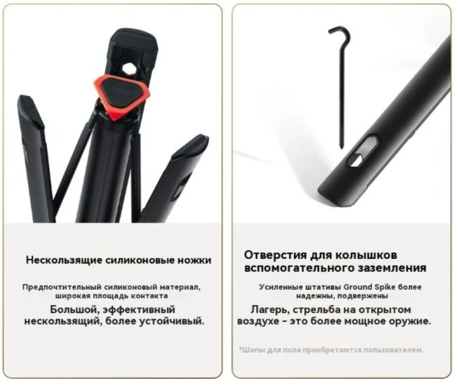 Ручной штатив Xiaomi Mi Zoom Floor Selfie Stick XMBJZPG01YM черный купить,NaN