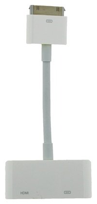 Переходник 30-pin, HDMI (F), 0.2 м, белый