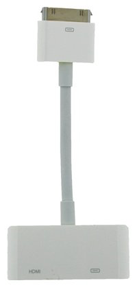 Переходник 30-pin, HDMI (F), 0.2 м, белый