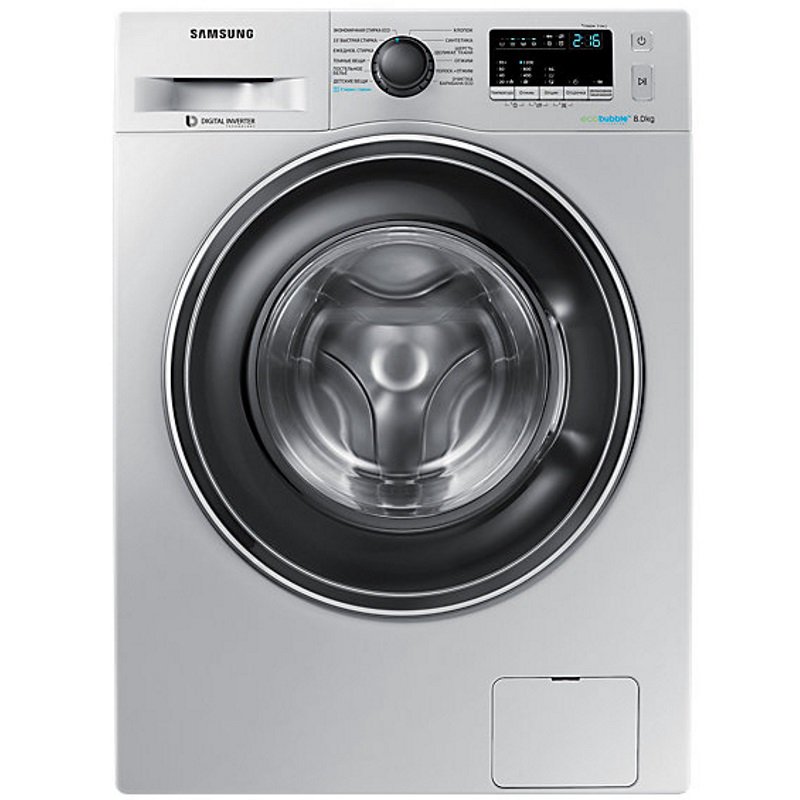 Стиральная машина Samsung WW80K42E07SDLD серебристая