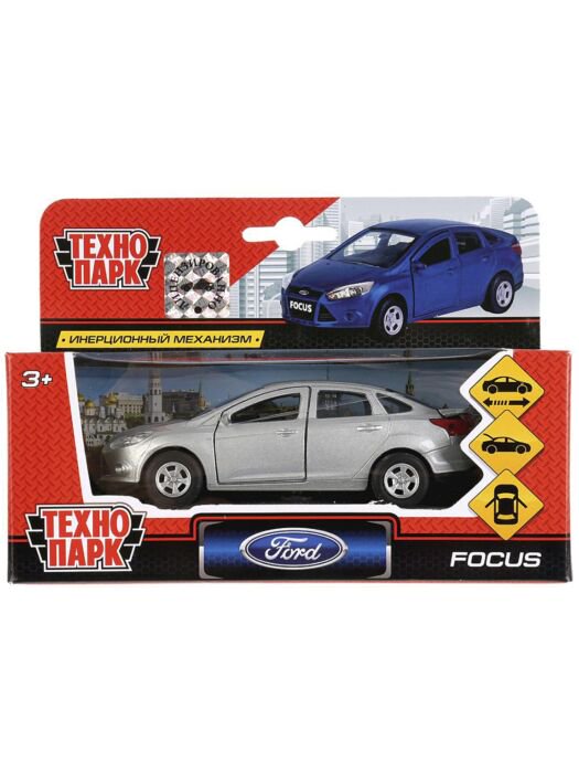 Машинка Технопарк  Ford Focus 12см серебристая купить,NaN