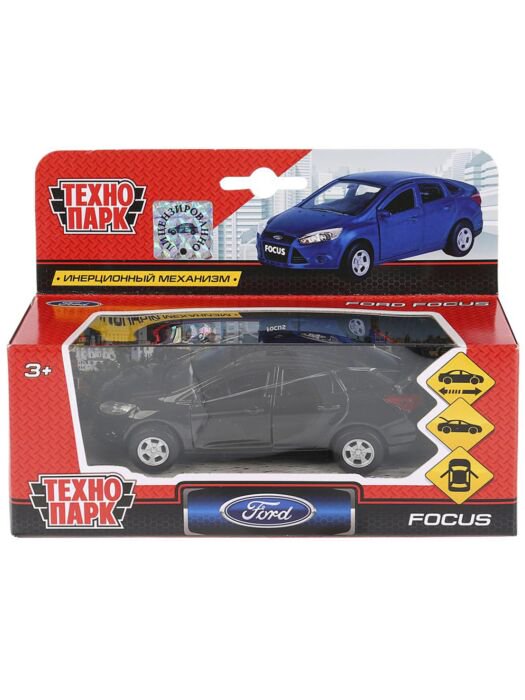 Машинка Технопарк  Ford Focus 12см  черная купить,NaN
