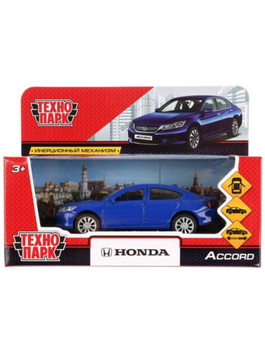 Машинка Технопарк Honda Accord 12см cиняя купить,NaN