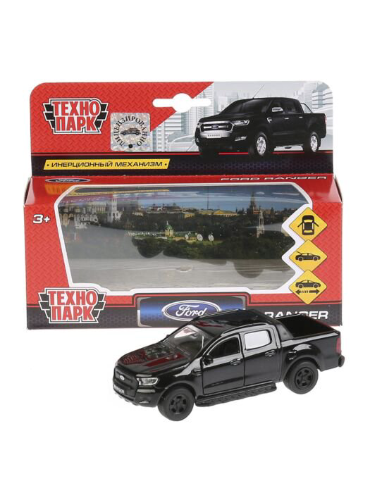 Машинка Технопарк  Ford Ranger 12см  черная купить,NaN