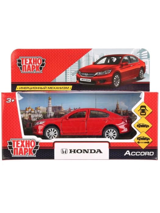 Машинка Технопарк Honda Accord 12см красная купить,NaN