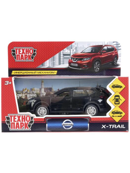 Машинка Технопарк Nissan X-Trail 12см  черная купить,NaN