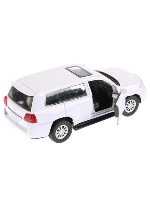Машинка Технопарк Toyota Land Cruiser 12.5см белая