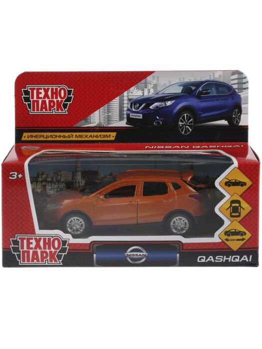 Машинка Технопарк Nissan Qashqai 12см золотая купить,NaN