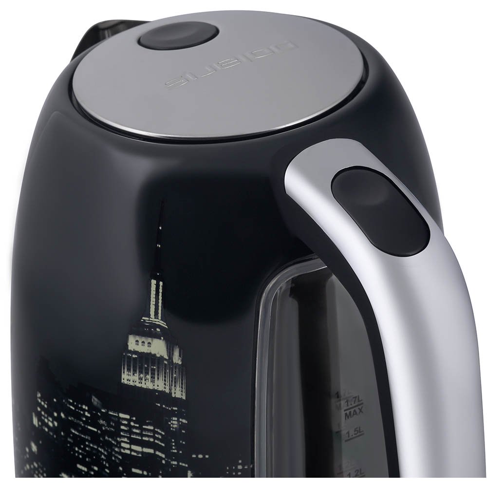 Электрочайник Polaris PWK 1762CA City черный