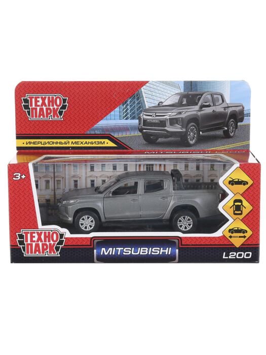 Машинка Технопарк  Mitsubishi L200 Pickup 13см серая купить,NaN
