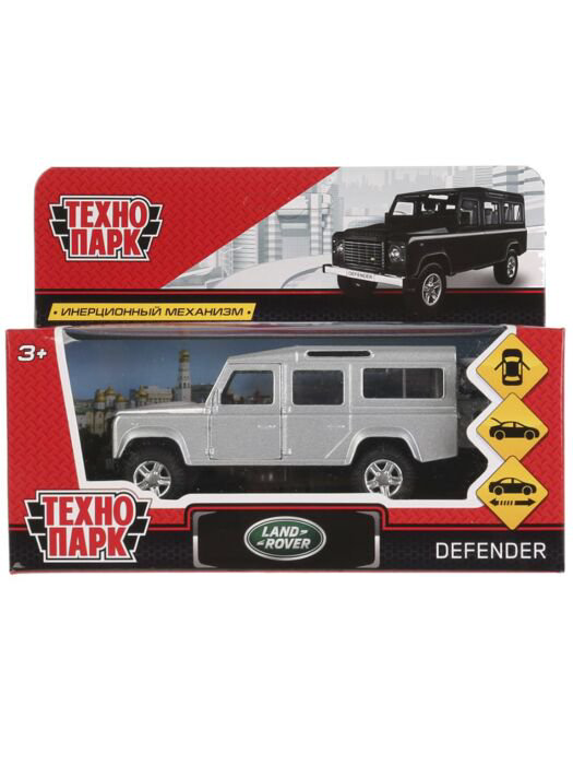 Машинка Технопарк Land Rover Defender 12см серебристая купить,NaN