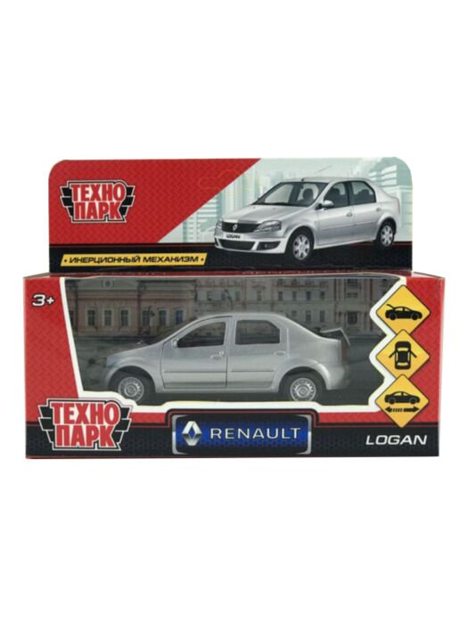 Машинка Технопарк   Renault Logan 12см серебристая купить,NaN