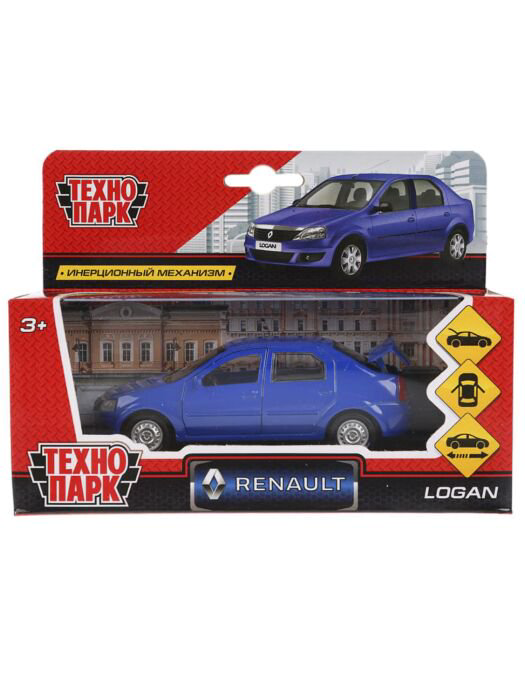 Машинка Технопарк   Renault Logan 12см синяя купить,NaN
