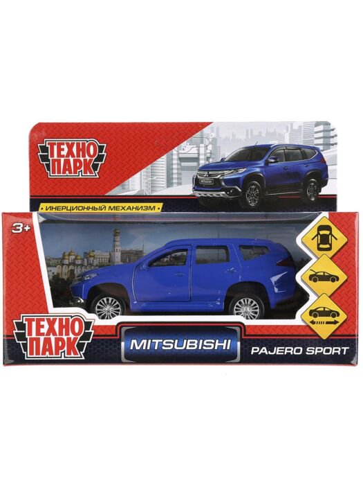 Машинка Технопарк  Mitsubishi Pajero 12см синяя купить,NaN