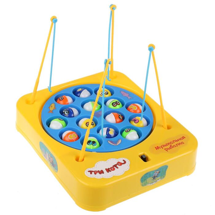 Игра рыбалка Три кота Играем вместе желтая купить,NaN