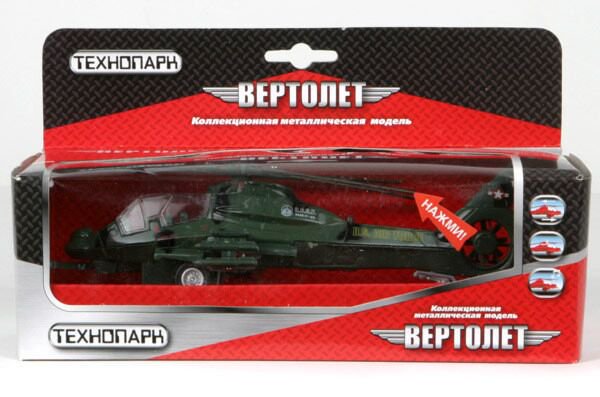 Вертолет военный Технопарк Black Shark зеленый купить,NaN