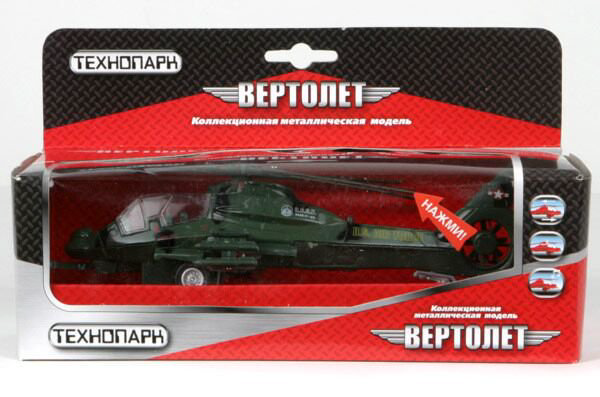 Вертолет военный Технопарк Black Shark зеленый купить,NaN