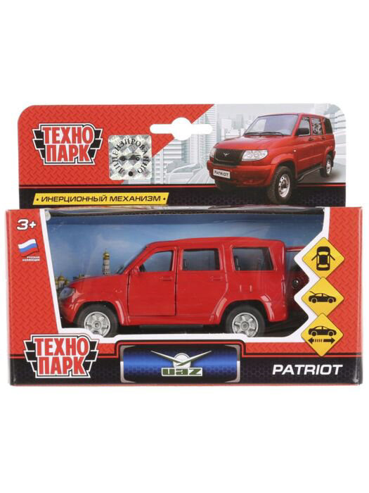 Машинка Технопарк  Uaz Patriot 12см красная купить,NaN