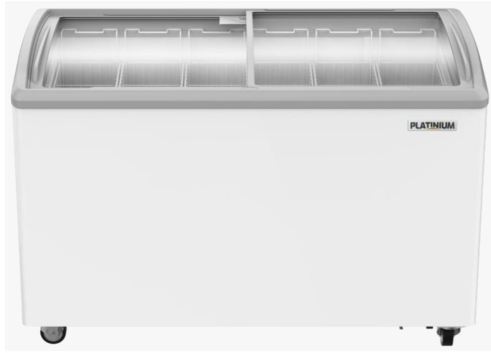 Витринный морозильный ларь Platinium PLSD-350 330л White купить,NaN