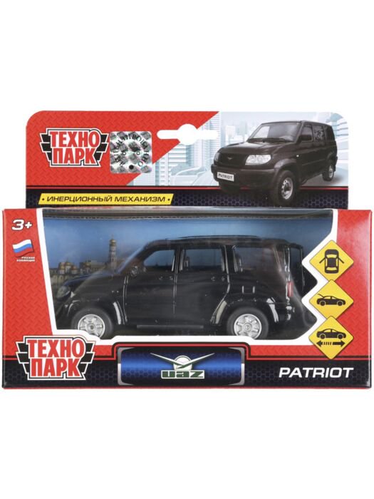 Машинка Технопарк  Uaz Patriot 12см черная купить,NaN