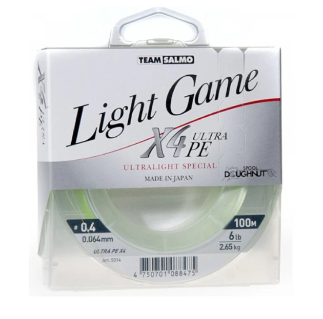 Рыболовная леска Team Salmo Light Game Fine Green X4 0,042 мм 100 м светло-зеленая купить,NaN