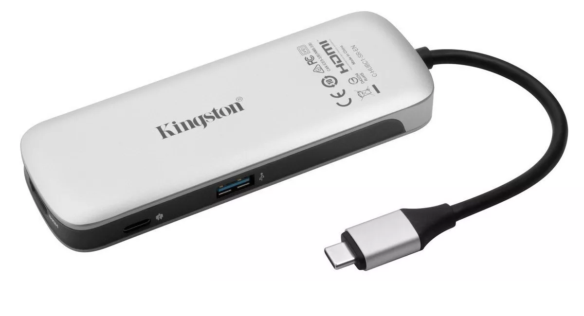 USB Hub Kingston Nucleum C-HUBC1-SR-EN серебристый купить,NaN
