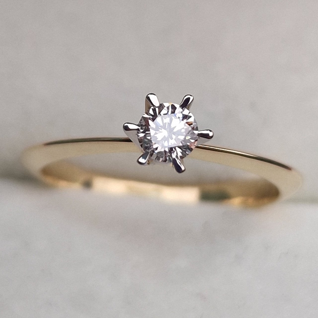 Кольцо Deimantas 100592996 16,5р 1,75гр 0,195ct. купить,NaN