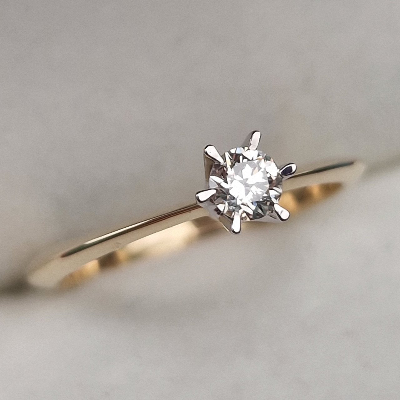 Кольцо Deimantas 100592680 16,5р 1,8гр 0,185ct. купить,NaN