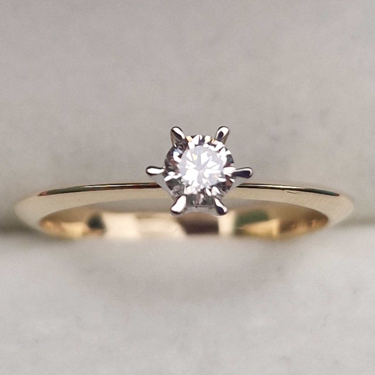 Кольцо Deimantas 100592672 16,5р 1,82гр 0,19ct. купить,NaN
