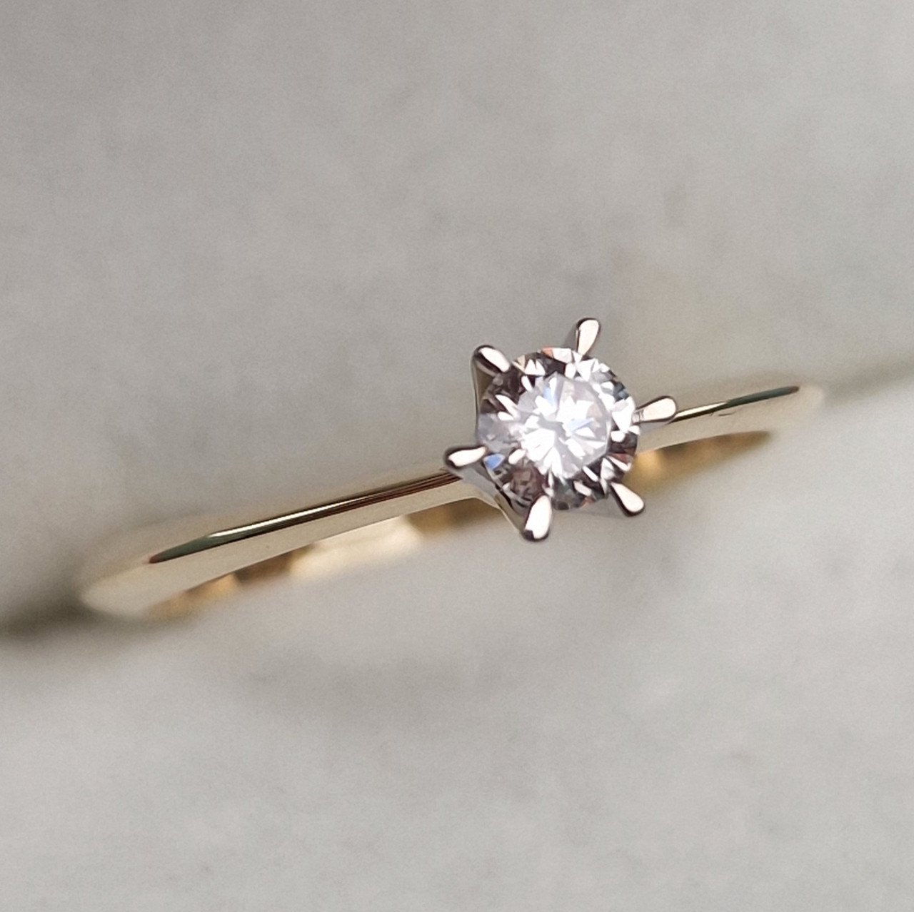 Кольцо Deimantas 100592672 16,5р 1,82гр 0,19ct. купить,NaN