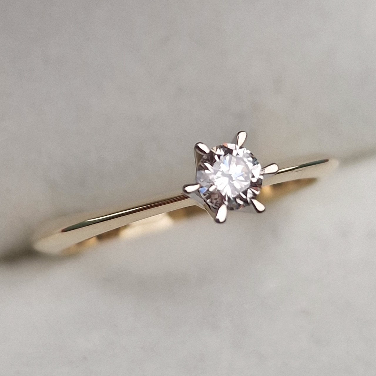 Кольцо Deimantas 100592672 16,5р 1,82гр 0,19ct. купить,NaN
