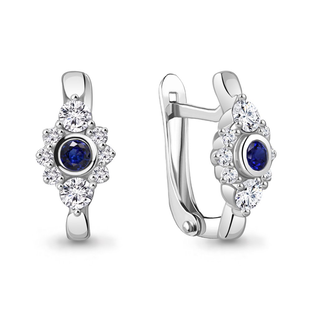 Серьги Aquamarine 49459АБ.5 2,5гр. купить,NaN