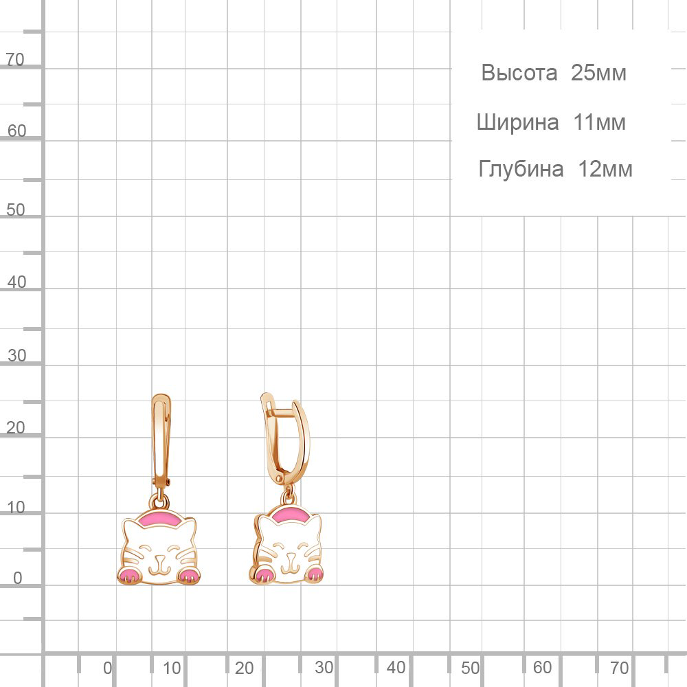 Серьги Aquamarine 34465ПЗ 2,9гр. купить,NaN