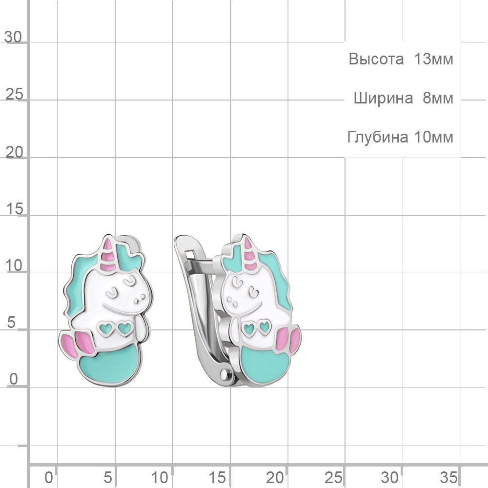 Серьги Aquamarine 34314.5 1,8гр. купить,NaN