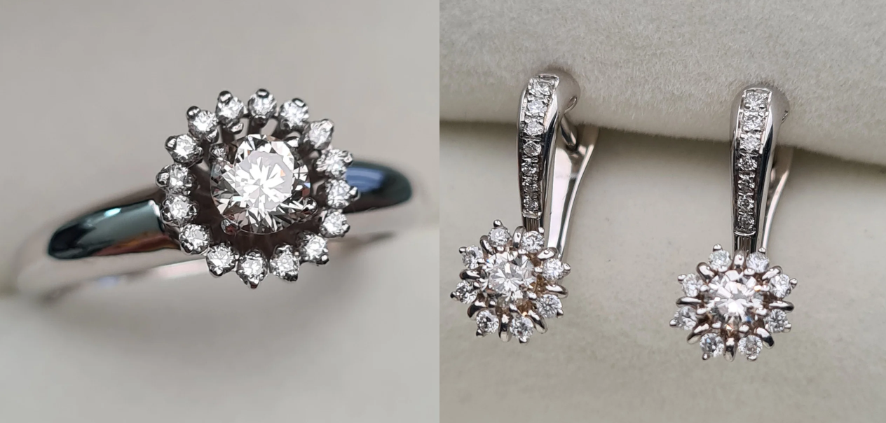 Комплект Deimantas 100501650 0,48ct 0,53ct. купить,NaN