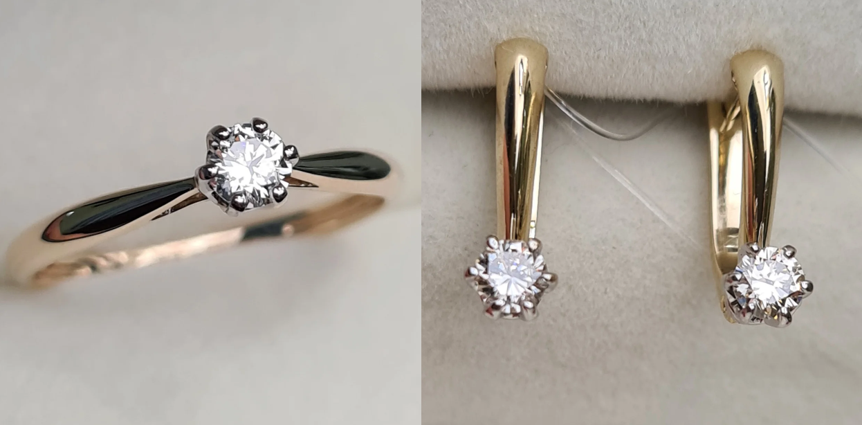 Комплект Deimantas 100501432 0,21ct 0,42ct. купить,NaN