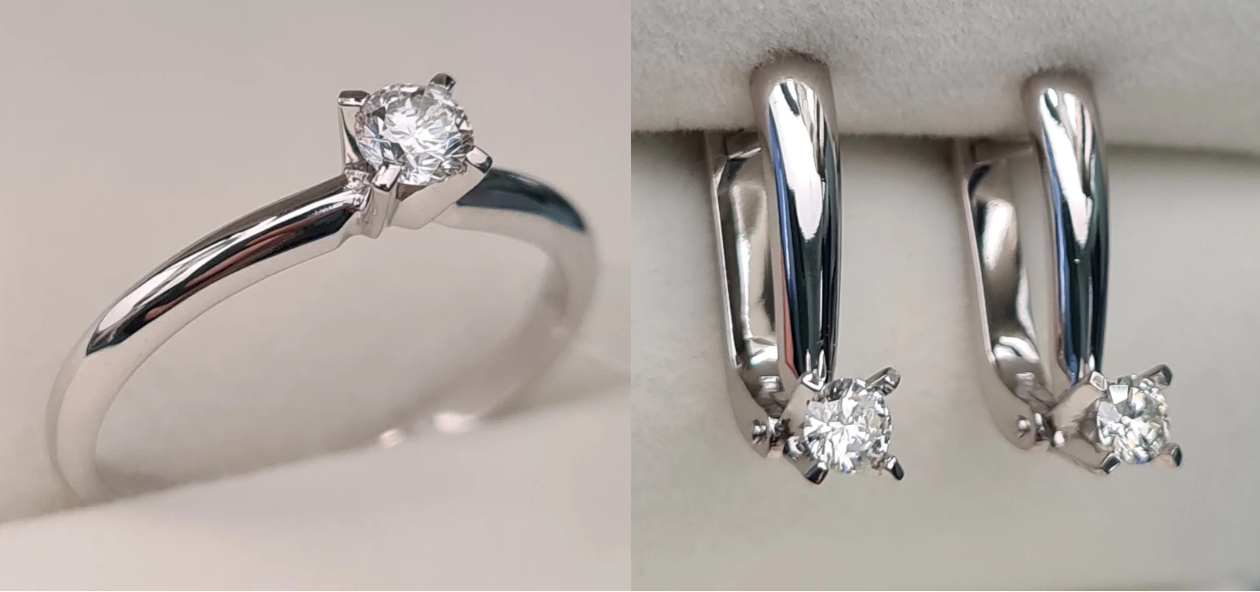 Комплект Deimantas 100537770 0,13ct 0,24ct. купить,NaN