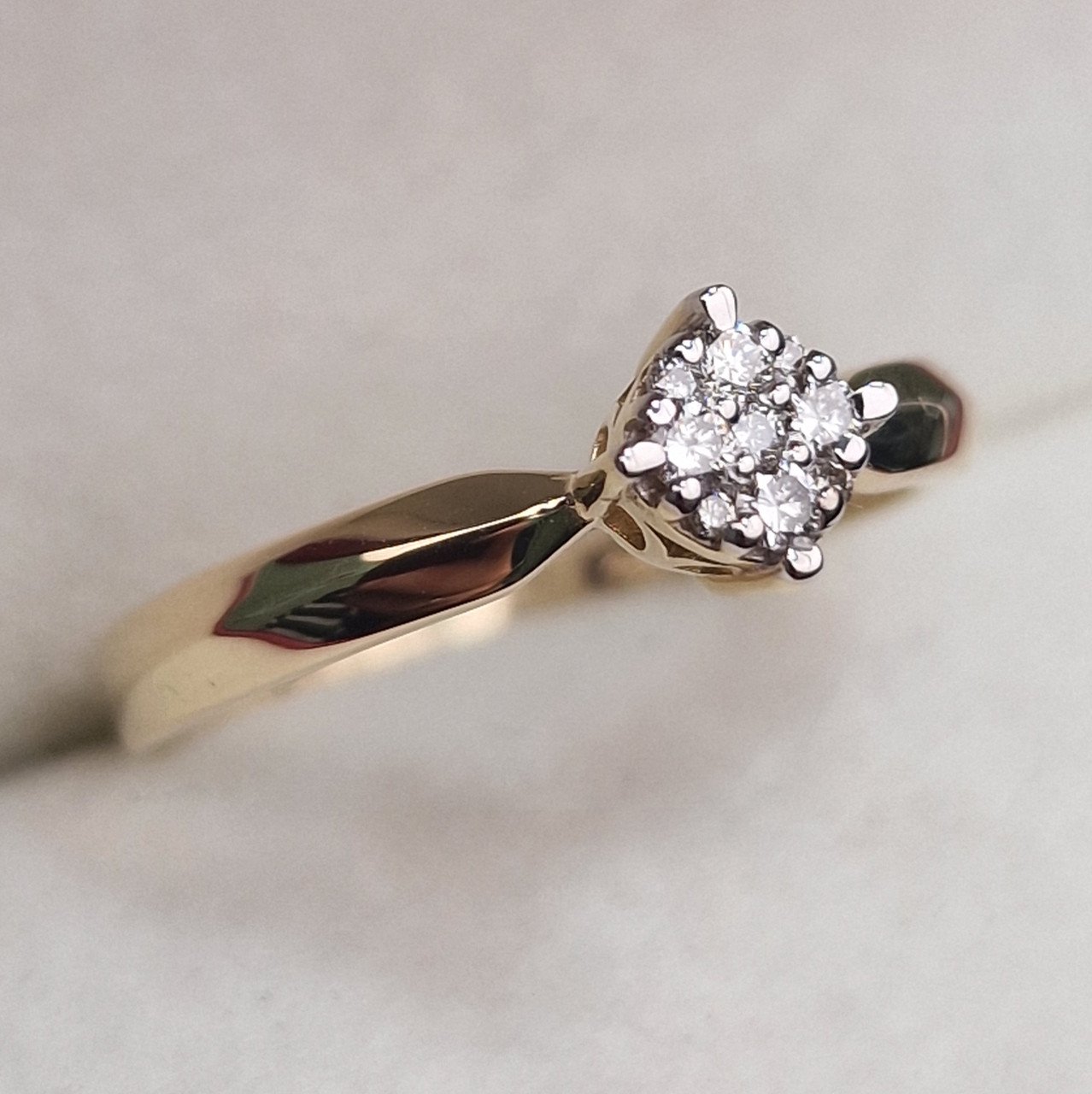 Кольцо Deimantas 100591533 17р 1,82гр 0,174ct. купить,NaN