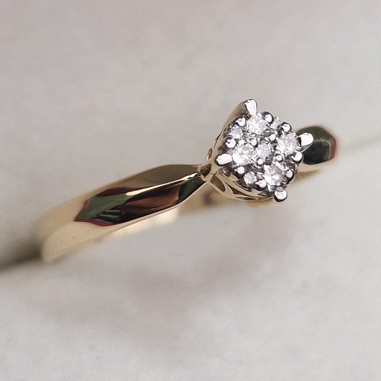 Кольцо Deimantas 100591533 17р 1,82гр 0,174ct. купить,NaN